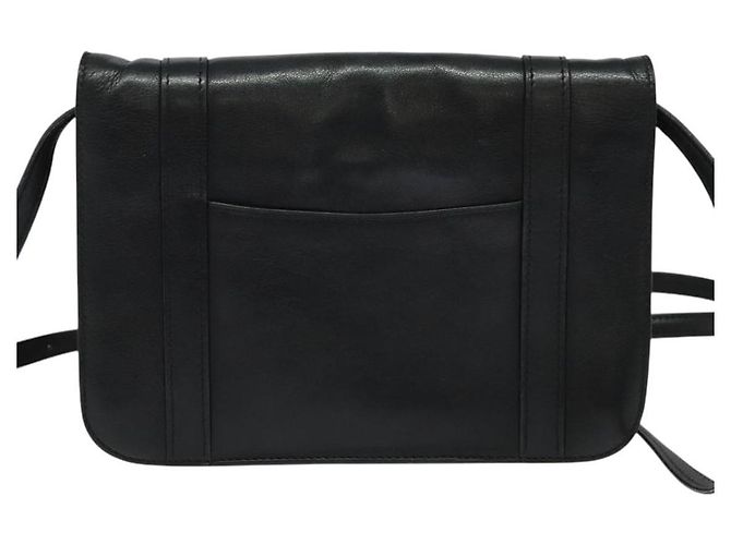 Céline Borsa a Spalla CELINE in Pelle Nera Oro Auth 126895 Nero D'oro - vista 3
