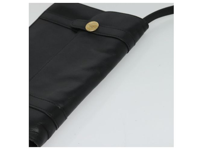 Céline Borsa a Spalla CELINE in Pelle Nera Oro Auth 126895 Nero D'oro - vista 6