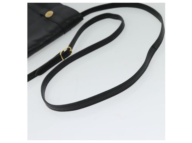 Céline Borsa a Spalla CELINE in Pelle Nera Oro Auth 126895 Nero D'oro - vista 7