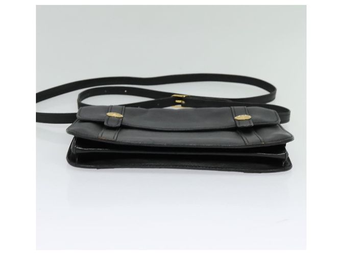 Céline Borsa a Spalla CELINE in Pelle Nera Oro Auth 126895 Nero D'oro - vista 9