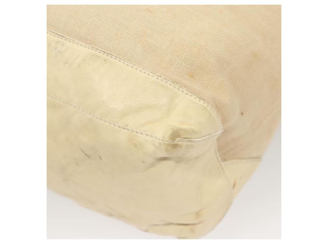 BALENCIAGA Borsa a Spalla The Day Canvas Beige Argento 141175 Auth bs26003 - vista 14