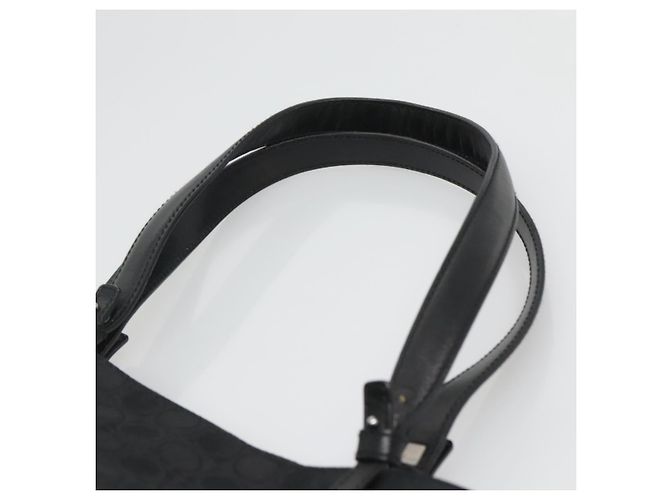 Borsa Tote Gancini in tela nera e argento di Salvatore Ferragamo Auth BA3107 Nero - vista 8