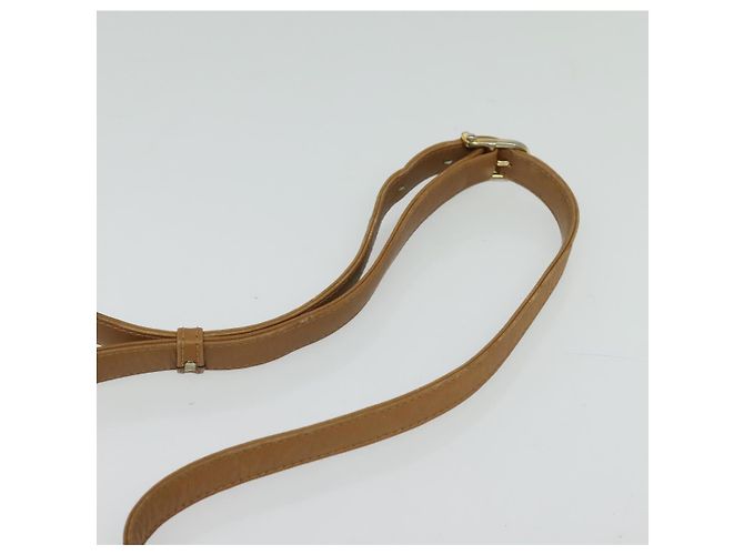 Céline Borsa a spalla in tela Macadam CELINE PVC beige oro Auth 126995 D'oro - vista 8