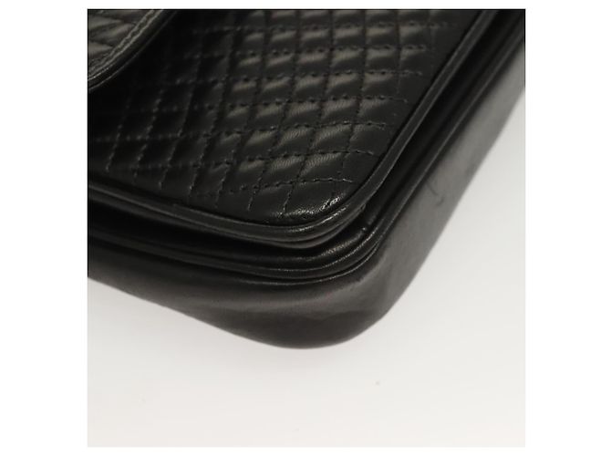Borsa a spalla BALLY in pelle nera e oro Auth kk524 Nero D'oro - vista 10