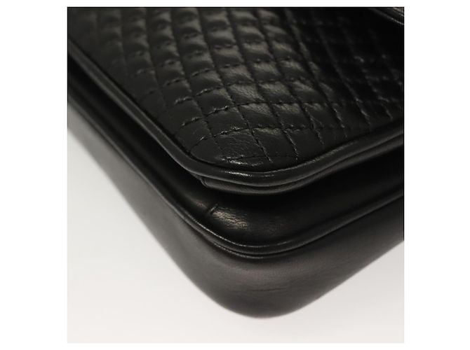 Borsa a spalla BALLY in pelle nera e oro Auth kk524 Nero D'oro - vista 11