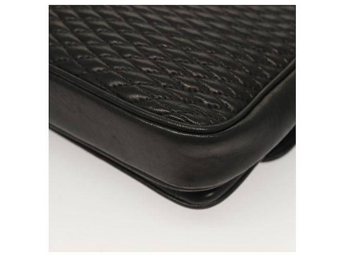 Borsa a spalla BALLY in pelle nera e oro Auth kk524 Nero D'oro - vista 13