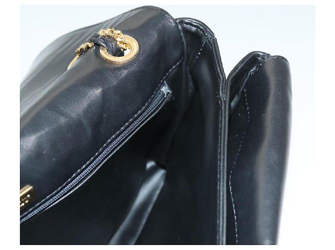 Borsa a spalla BALLY in pelle nera e oro Auth kk524 Nero D'oro - vista 18