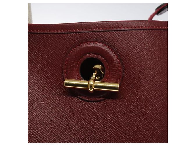 Hermès HERMES Vespa PM Borsa a Spalla in Pelle Rossa Oro Auth bs26279 Rosso D'oro - vista 14