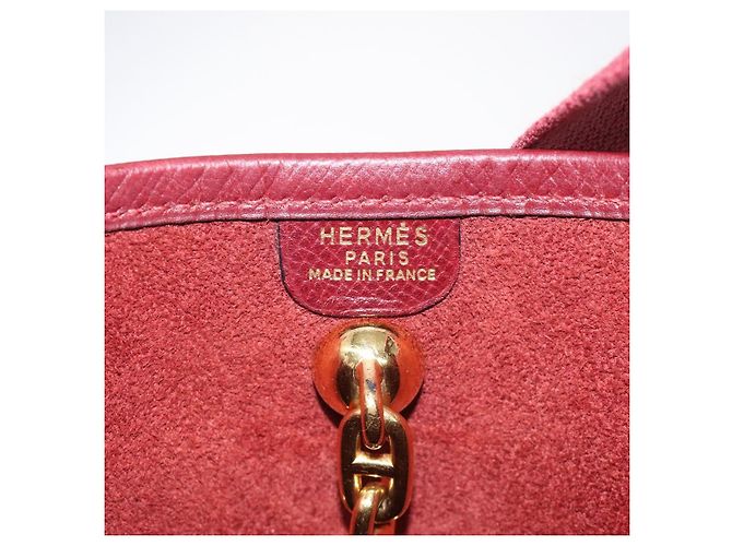 Hermès HERMES Vespa PM Borsa a Spalla in Pelle Rossa Oro Auth bs26279 Rosso D'oro - vista 15