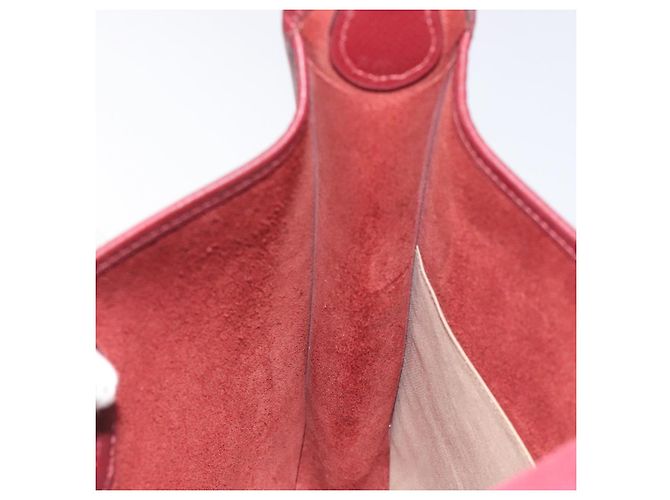 Hermès HERMES Vespa PM Borsa a Spalla in Pelle Rossa Oro Auth bs26279 Rosso D'oro - vista 17