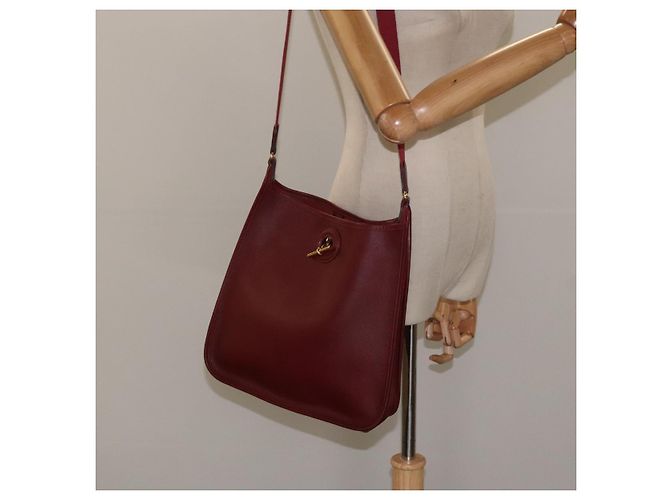 Hermès HERMES Vespa PM Borsa a Spalla in Pelle Rossa Oro Auth bs26279 Rosso D'oro - vista 21