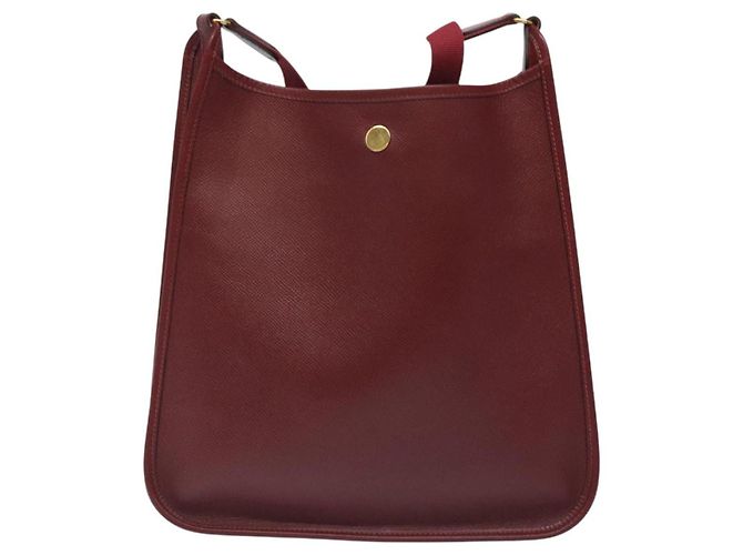 Hermès HERMES Vespa PM Borsa a Spalla in Pelle Rossa Oro Auth bs26279 Rosso D'oro - vista 3