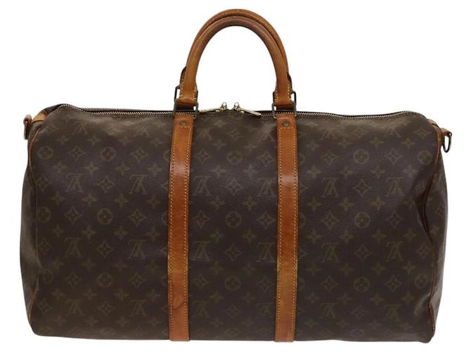 LOUIS VUITTON Monogram Keepall Bandouliere 50 Borsa Boston M41416 LV Auth bs26309 Monogramma - vista 2
