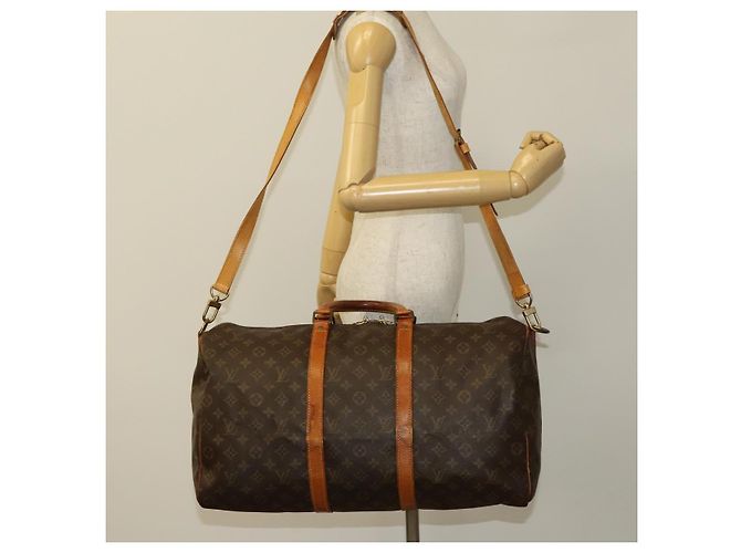 LOUIS VUITTON Monogram Keepall Bandouliere 50 Borsa Boston M41416 LV Auth bs26309 Monogramma - vista 22