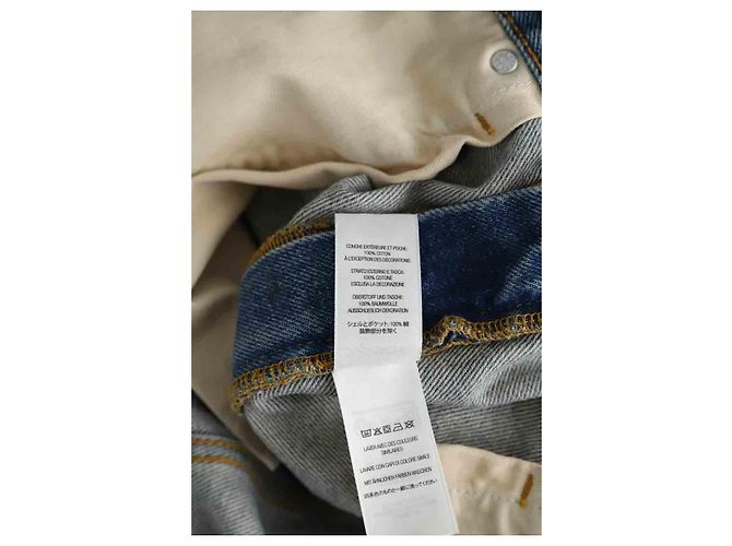 Supreme Jeans dritti in cotone blu - vista 6