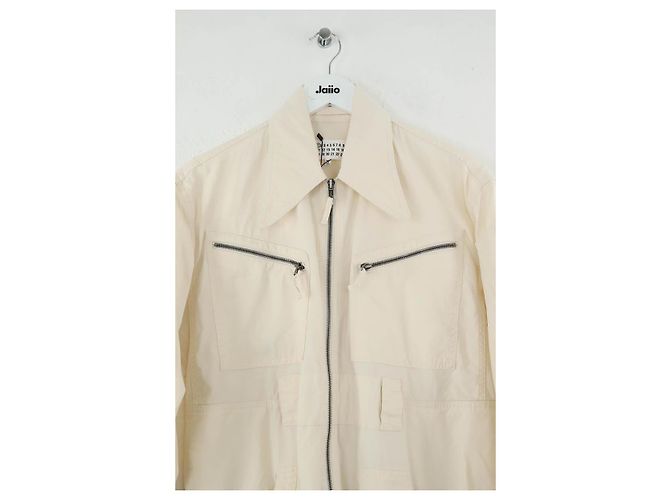 Maison Martin Margiela Chaqueta de algodón beige - vista 2