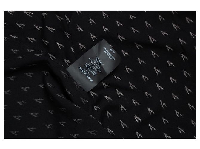 Camicia a pois V stampata di Saint Laurent in nero 2017 - vista 6