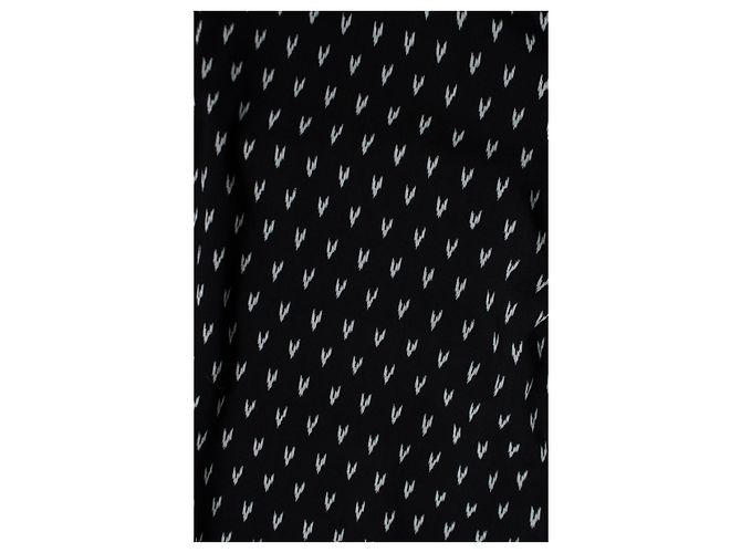 Camicia a pois V stampata di Saint Laurent in nero 2017 - vista 7
