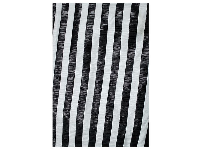 Saint Laurent, camicia a righe bianche e nere 2019 Nero Bianco - vista 5