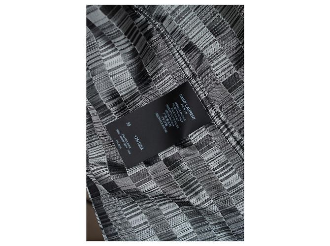 Saint Laurent, camicia a righe bianche e nere 2019 Nero Bianco - vista 7