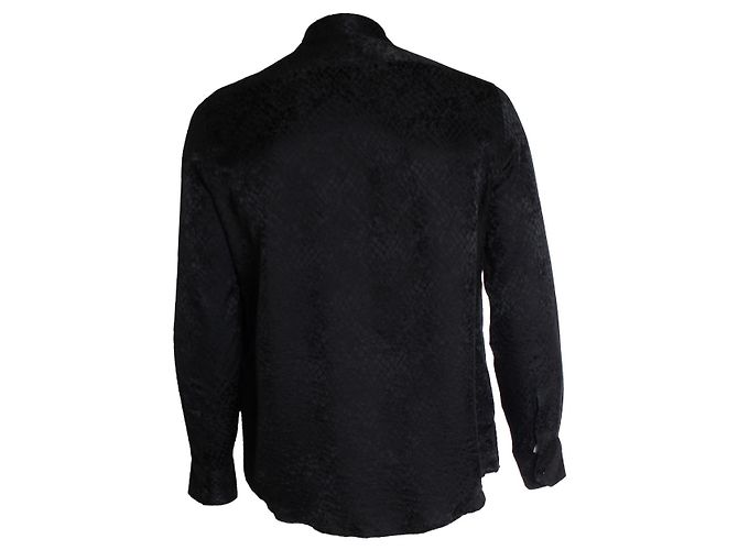Céline Camicia stampata a lucertola nera di Celine Nero - vista 2