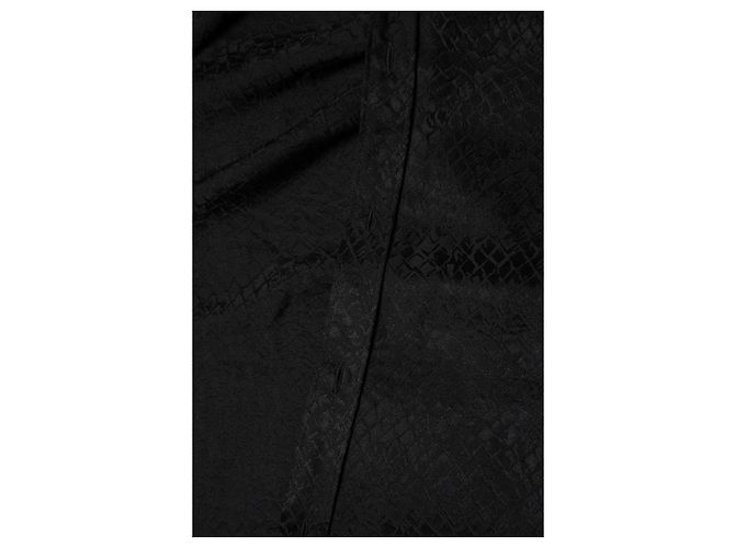 Céline Camicia stampata a lucertola nera di Celine Nero - vista 7