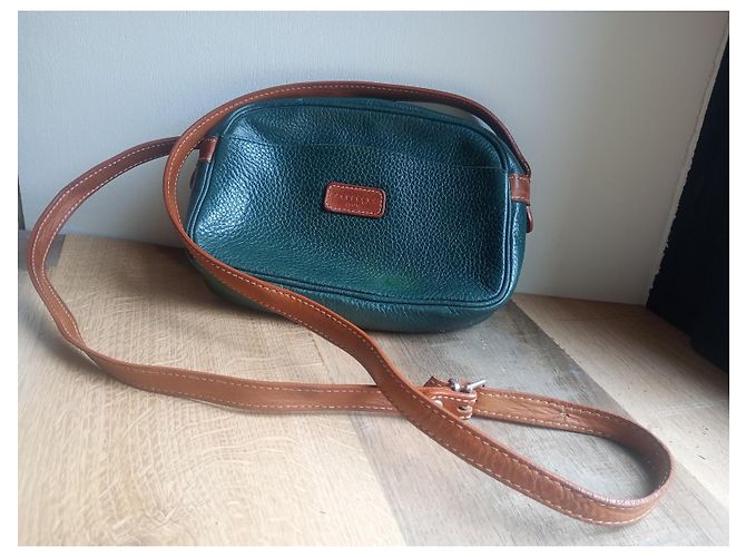 Courreges Ledertasche Grün Camel Kamel - Ansicht 3