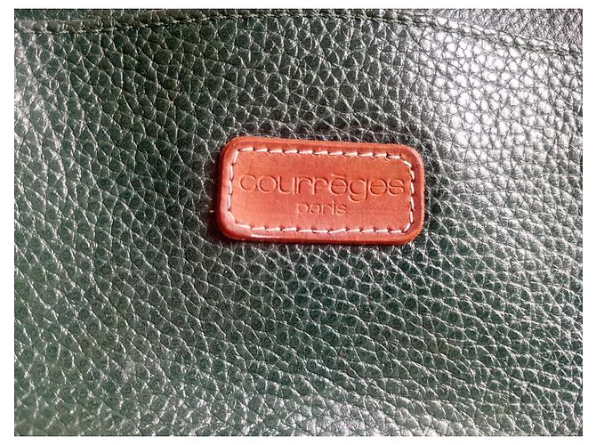 Courreges Ledertasche Grün Camel Kamel - Ansicht 5