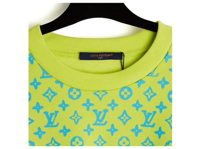 Louis Vuitton LV Sweatshirt 3L Flashy Lime Graphic Neu mit Etikett XXL Grün - Ansicht 3