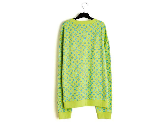 Louis Vuitton LV Sweatshirt 3L Flashy Lime Graphic Neu mit Etikett XXL Grün - Ansicht 4