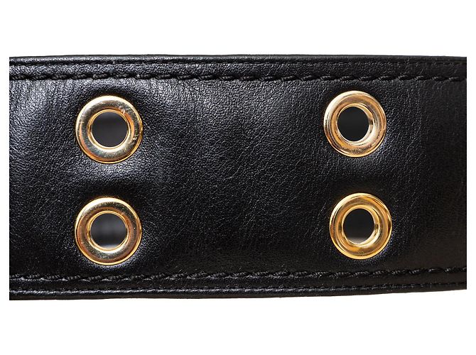 Leder Gürtel Giuseppe Zanotti Schwarz - Ansicht 10