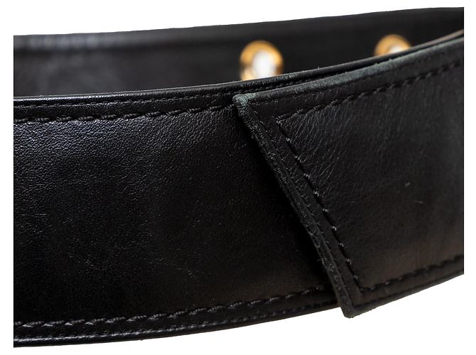 Leder Gürtel Giuseppe Zanotti Schwarz - Ansicht 11