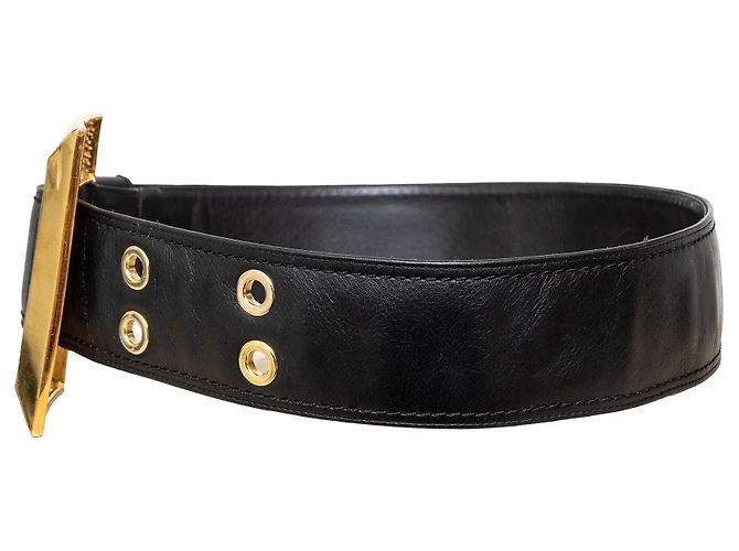 Leder Gürtel Giuseppe Zanotti Schwarz - Ansicht 4