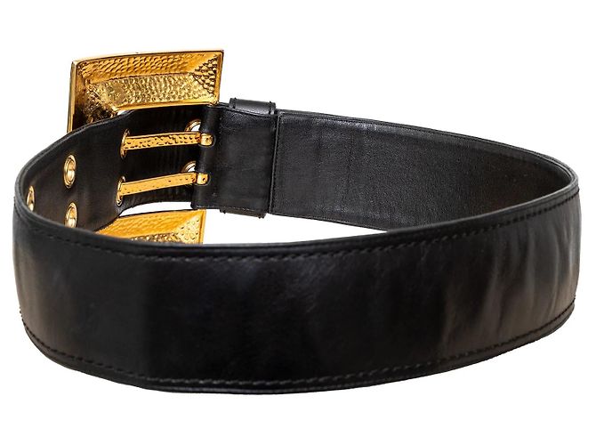 Leder Gürtel Giuseppe Zanotti Schwarz - Ansicht 5