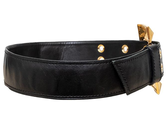 Leder Gürtel Giuseppe Zanotti Schwarz - Ansicht 7