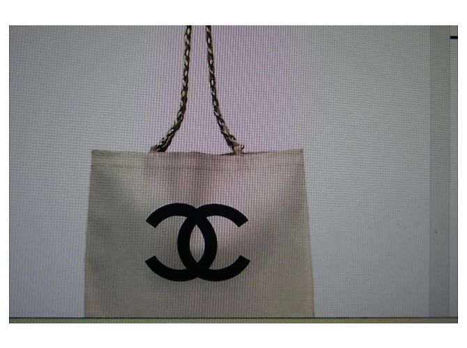 Borsa Tote Chanel in Tela - vista 12