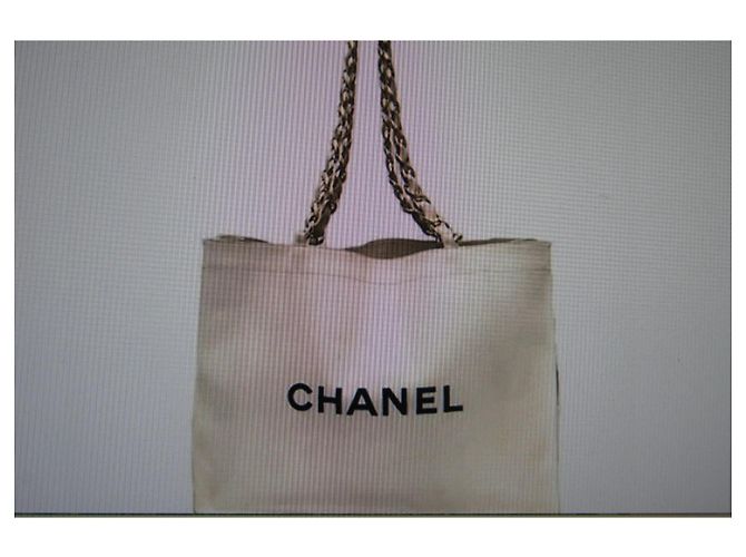 Borsa Tote Chanel in Tela - vista 13