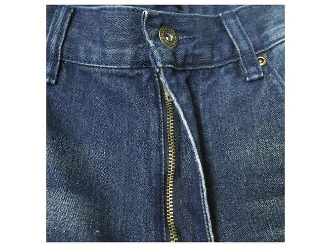 Autre Marque Muchas Gracias DESTROY DENIM Pantalones de Denim de Algodón Edición Limitada Azul - vista 5