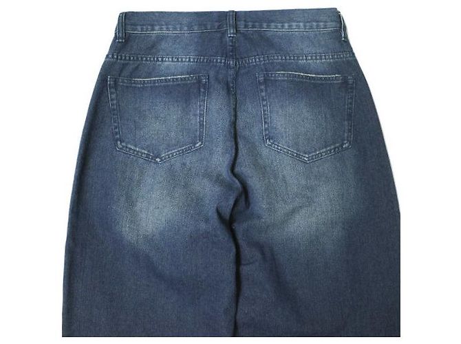 Autre Marque Muchas Gracias DESTROY DENIM Pantalones de Denim de Algodón Edición Limitada Azul - vista 7