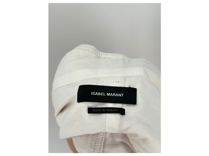 Pantalones cortos Isabel Marant de mezcla de lino naranja - vista 3