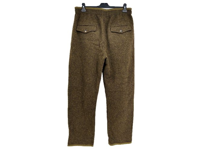 Isabel Marant Pantalon en laine kaki Khaki - view 2