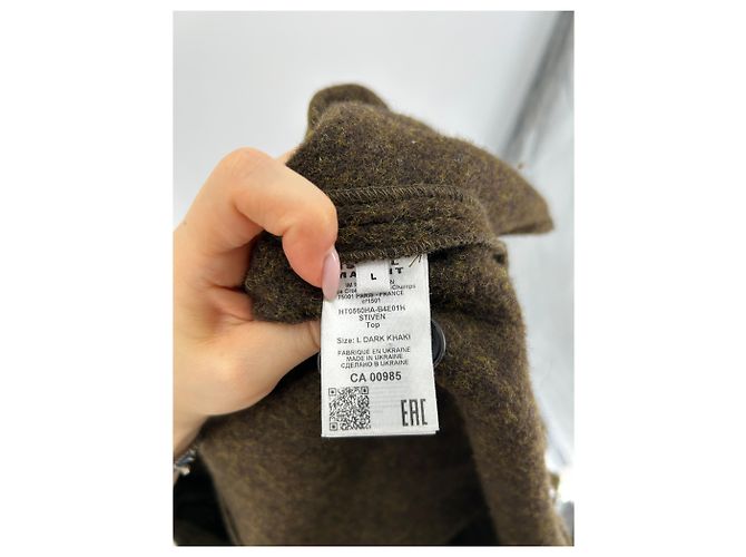Isabel Marant Khaki Two-Tone Wool Jacket - view 4