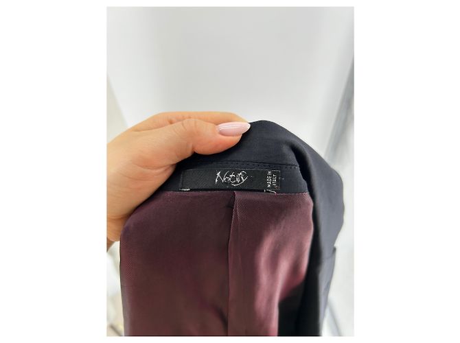 Notify Blazer de lana marina - vista 5