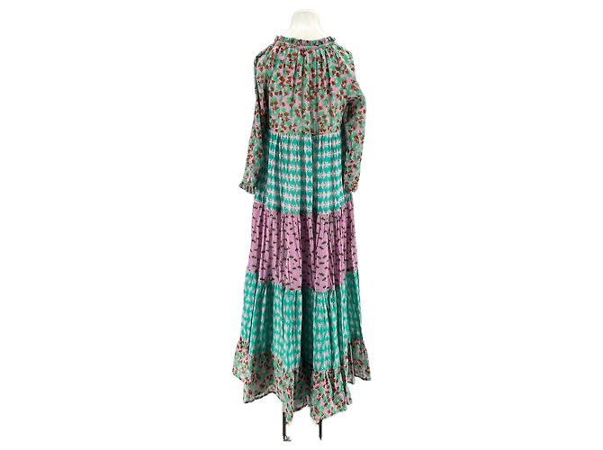 Abito maxi stampato multicolore Yvonne S in cotone - vista 2