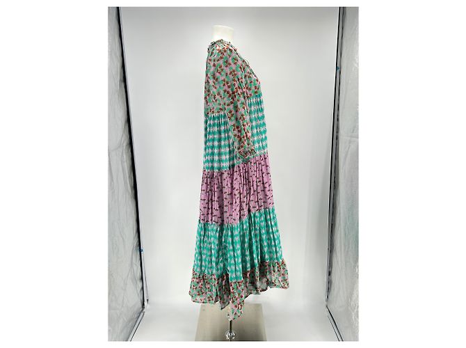 Abito maxi stampato multicolore Yvonne S in cotone - vista 3