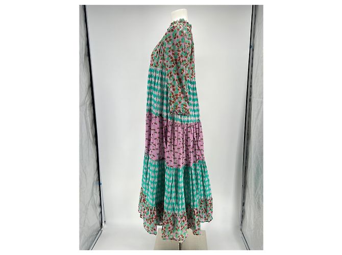 Abito maxi stampato multicolore Yvonne S in cotone - vista 4