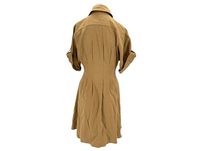 Veronica Beard Leinenhemdkleid Camel Kamel - Ansicht 2