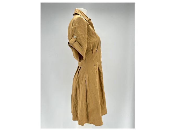 Veronica Beard Leinenhemdkleid Camel Kamel - Ansicht 3