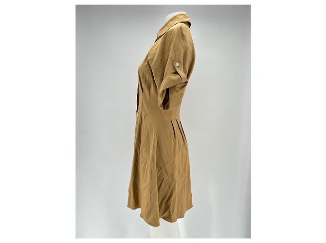 Veronica Beard Leinenhemdkleid Camel Kamel - Ansicht 4