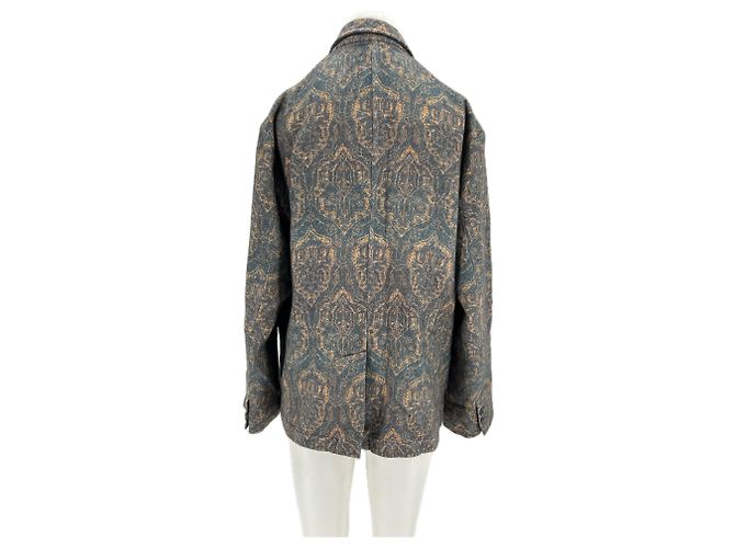 Blazer de lana estampado Pierre Louis Mascia Gris - vista 2